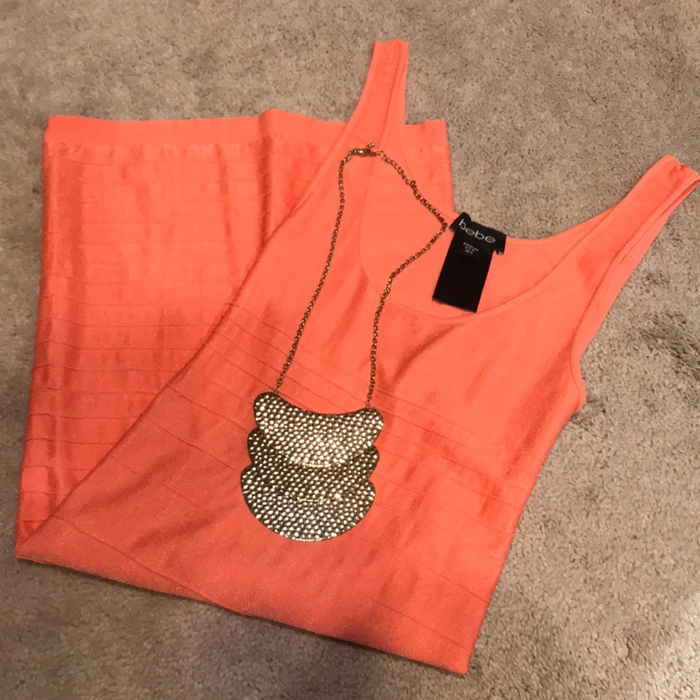 Bebe dress M/L in coral